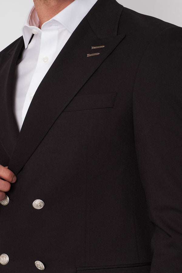 Polyviscose Man Jacket Black