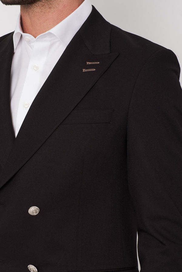 Polyviscose Man Jacket Black
