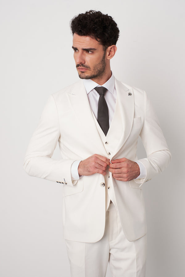 Giacca Uomo Microfibra Bianco