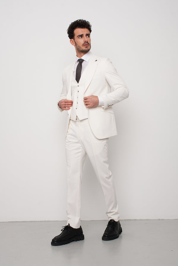 Giacca Uomo Microfibra Bianco