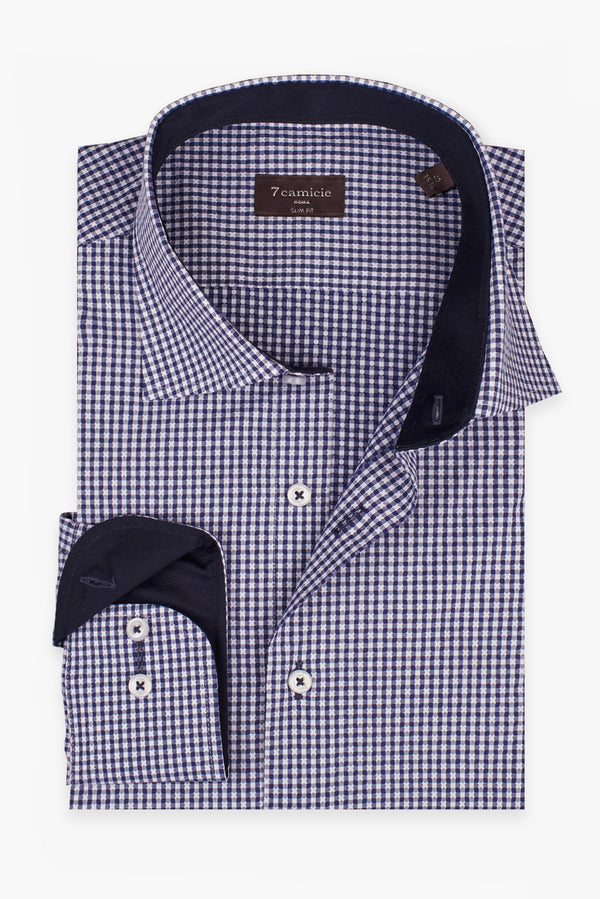 Firenze Sport Cotton Man Shirt Blue White