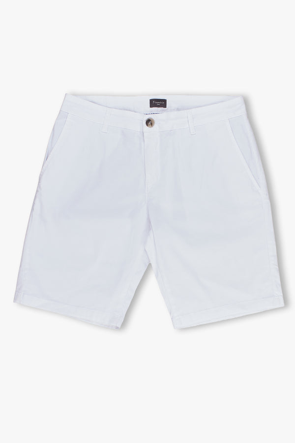 Cotton Stretch Man Bermuda White