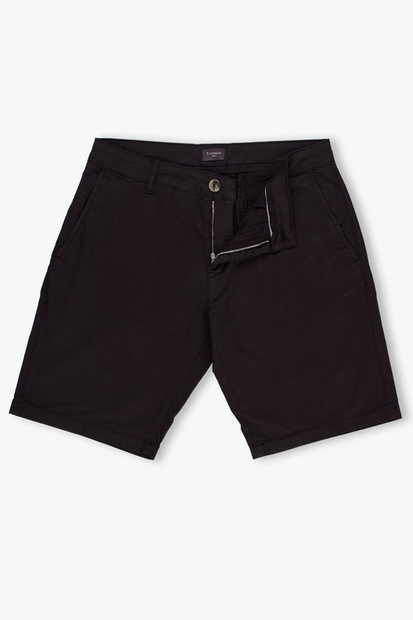 Cotton Stretch Man Bermuda Black