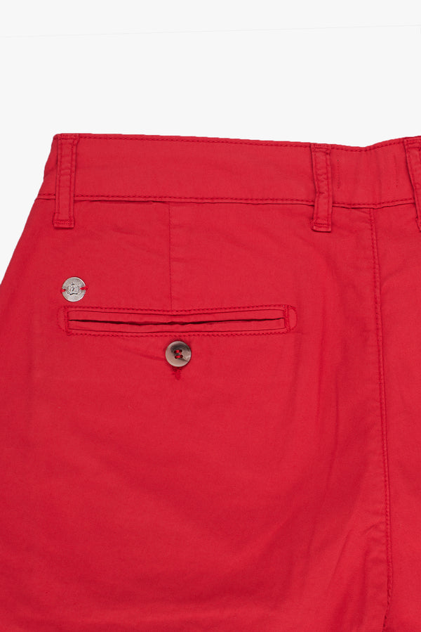 Cotton Stretch Man Bermuda Red