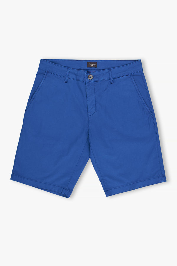 Cotton Stretch Man Bermuda Navy Blue
