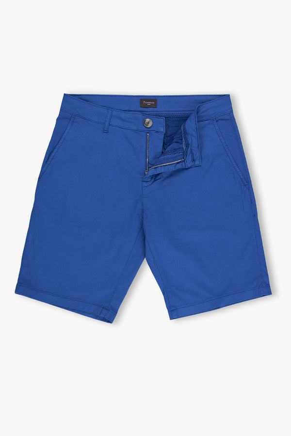 Cotton Stretch Man Bermuda Navy Blue