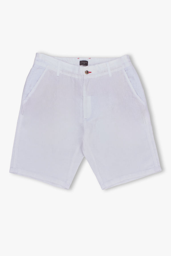 Bermudas Hombre Sport Lino Blanco