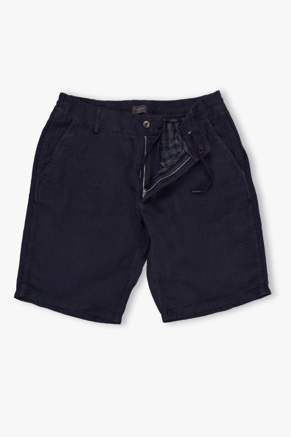 Bermudas Hombre Sport Lino Azul