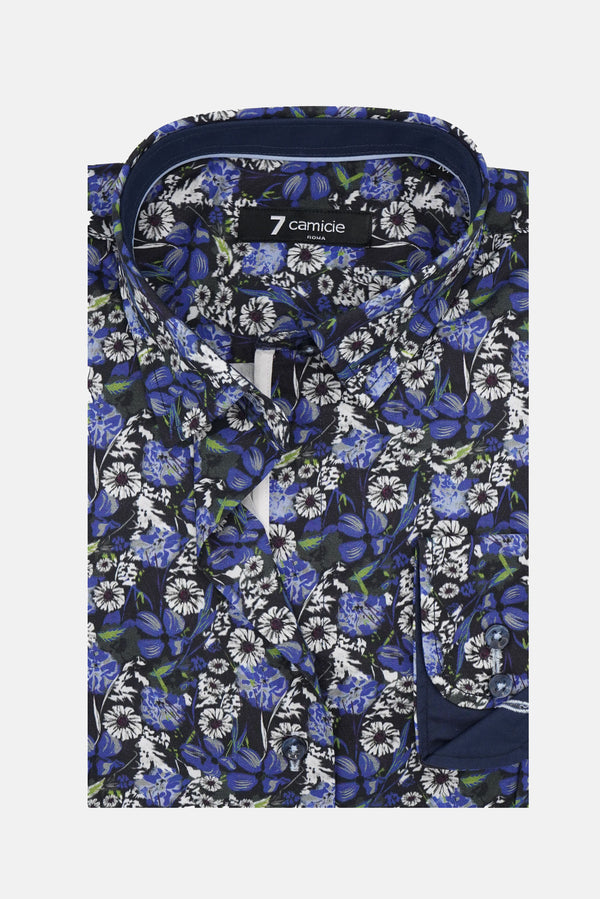 Chemise Femme Beatrice Sport Popelin Bleu Blanc