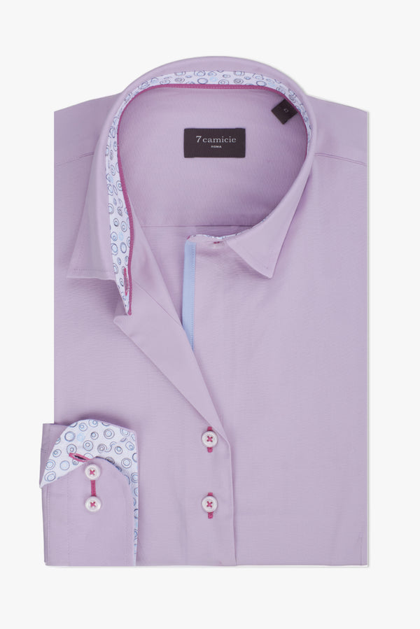 Chemise Femme Beatrice Sport Popelin Stretch Lilas