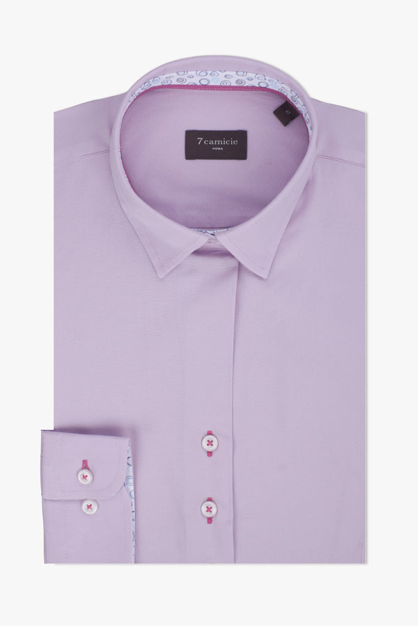 Chemise Femme Beatrice Sport Popelin Stretch Lilas