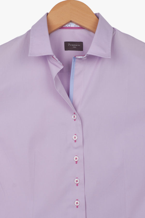 Chemise Femme Beatrice Sport Popelin Stretch Lilas