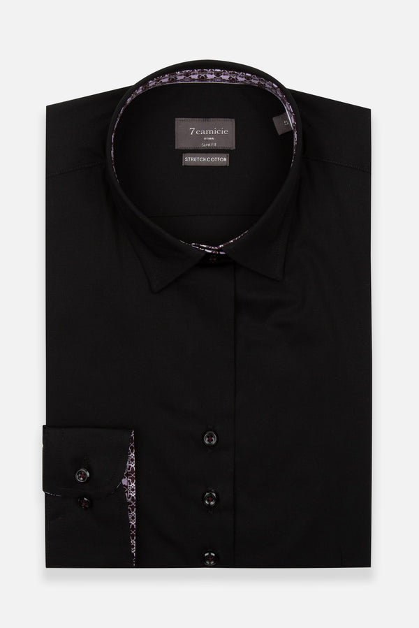 Beatrice Sport Poplin Stretch Women Shirt Black