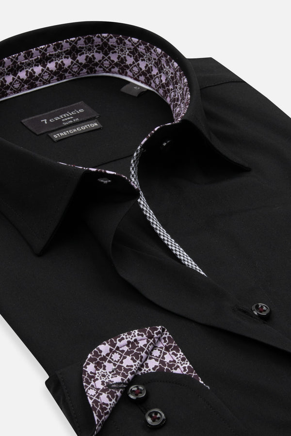 Beatrice Sport Poplin Stretch Women Shirt Black