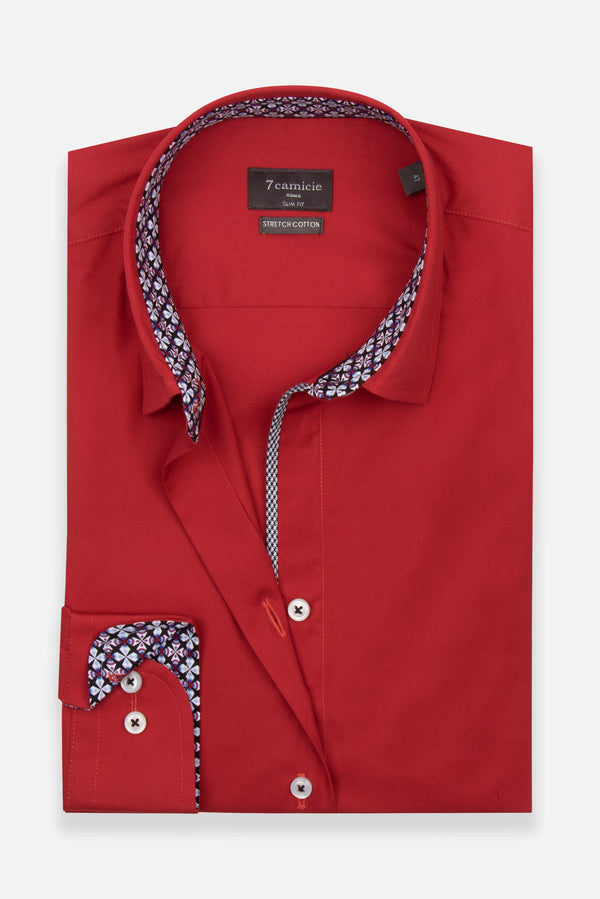 Camisa Mujer Beatrice Sport Popelin Stretch Rojo