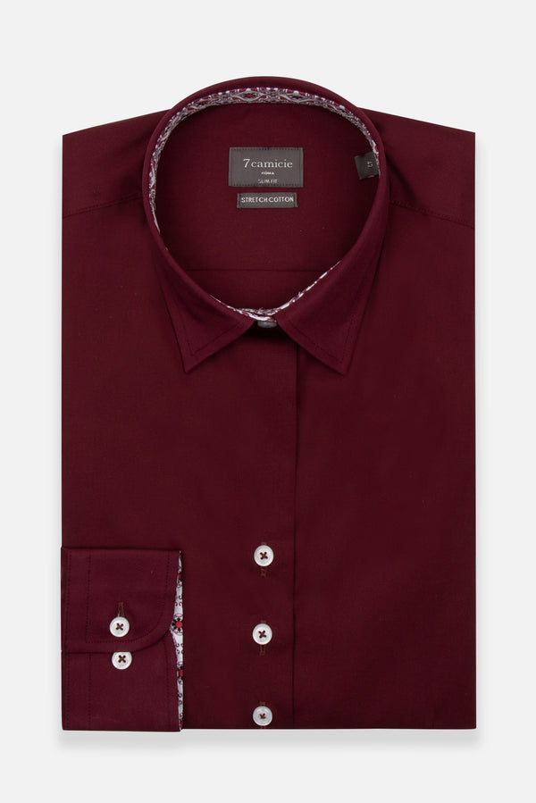 Beatrice Sport Damen Hemd Poplin Stretch Rot