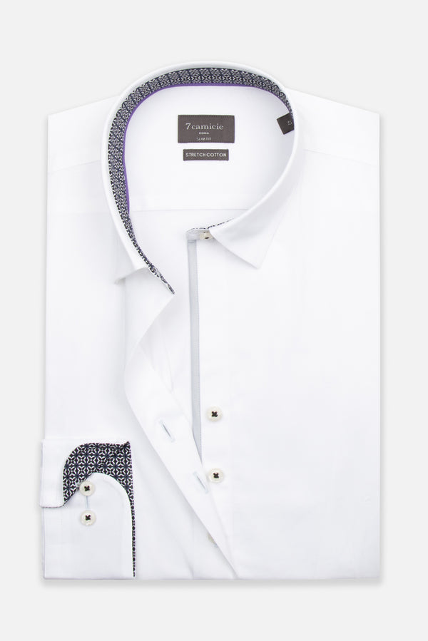 Chemise Femme Beatrice Sport Popelin Stretch Blanc