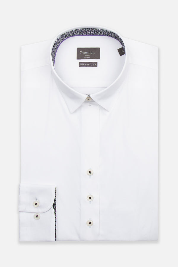Chemise Femme Beatrice Sport Popelin Stretch Blanc