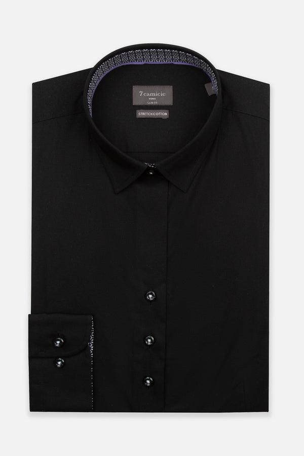 Camisa Mujer Beatrice Sport Popelin Stretch Negro