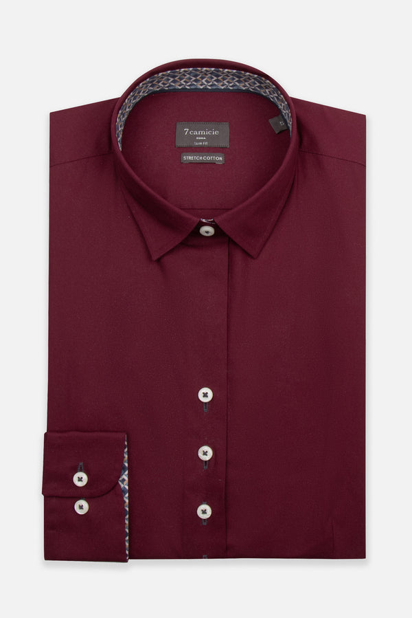 Chemise Femme Beatrice Sport Popelin Stretch Rouge