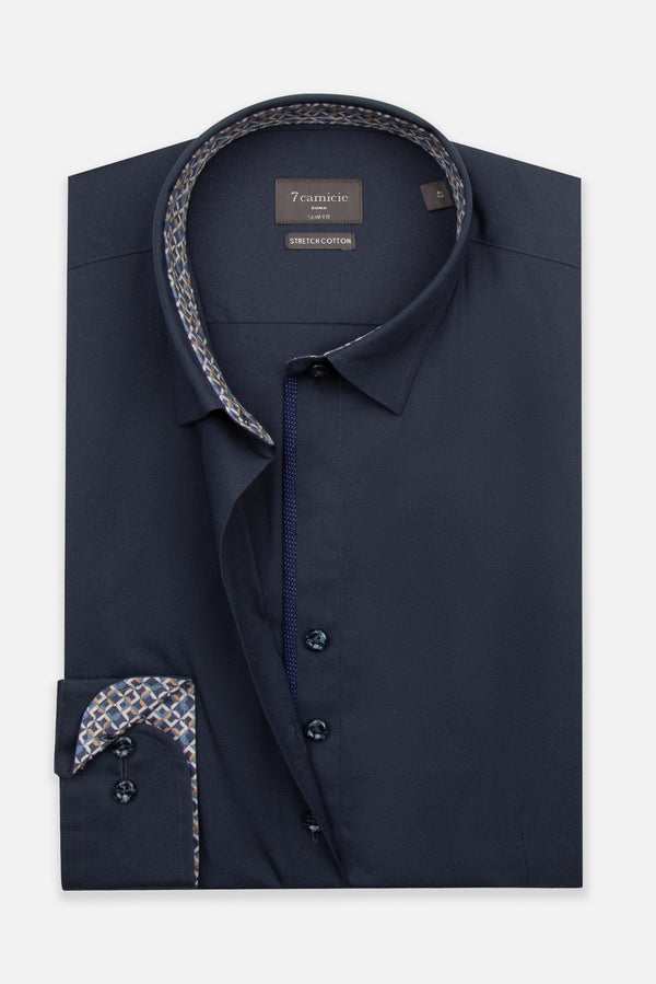 Chemise Femme Beatrice Sport Popelin Stretch Bleu