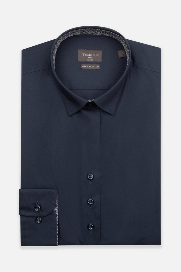 Chemise Femme Beatrice Sport Popelin Stretch Bleu