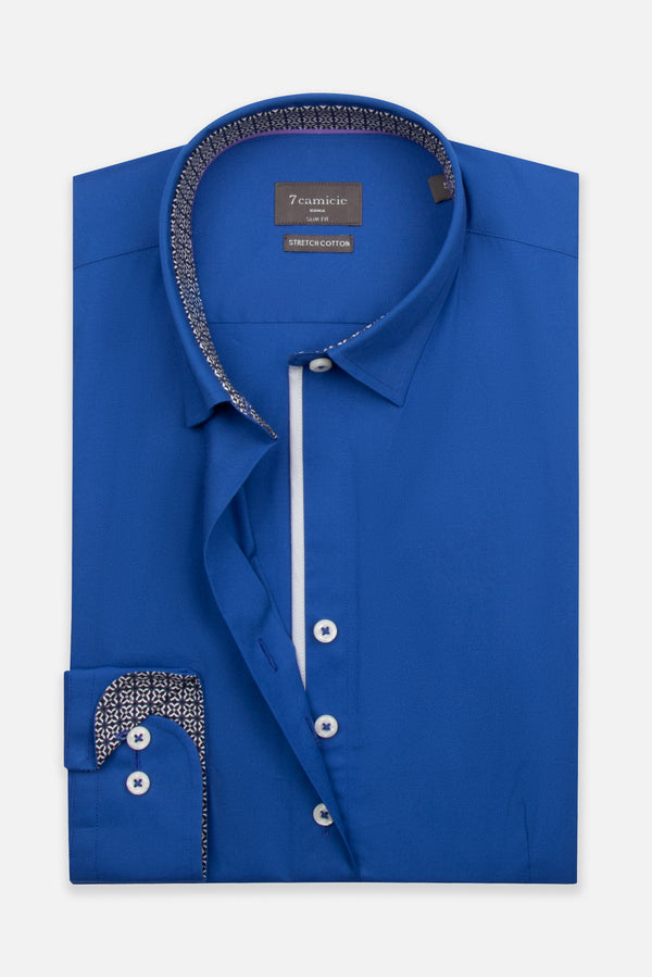 Chemise Femme Beatrice Sport Popelin Stretch Bleu marine