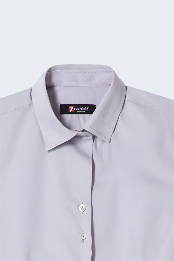 Camicia Donna Linda Popelin Stretch Grigio