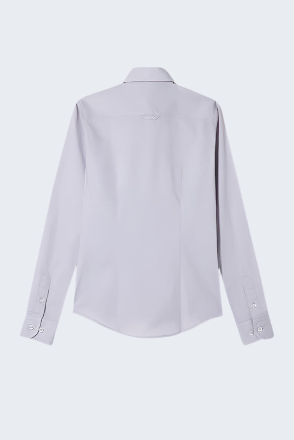 Camicia Donna Linda Popelin Stretch Grigio