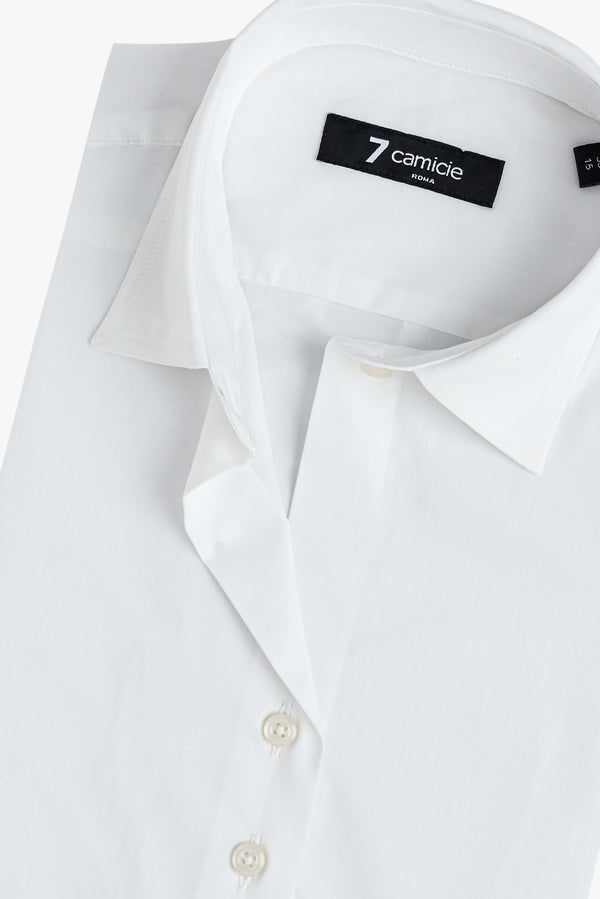 Chemise Femme Linda Essential Popelin Stretch Blanc