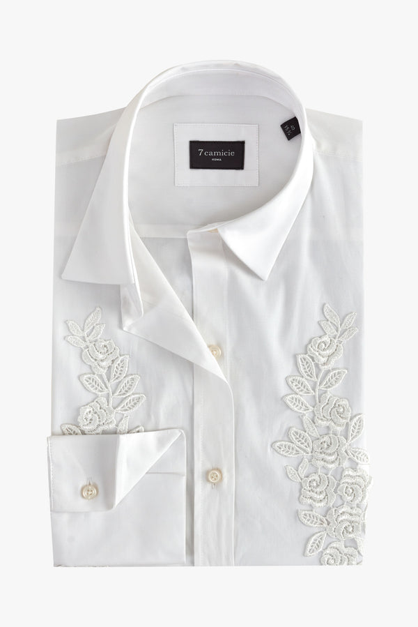 Camisa Mujer Popelin Stretch Blanco