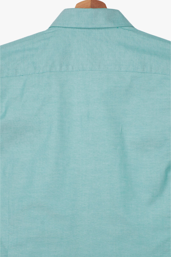 Chemise Homme Sport Popelin Stretch Vert