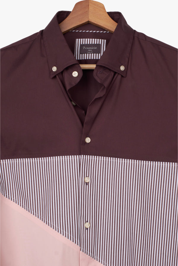 Camisa Hombre Sport Popelin Stretch Rojo