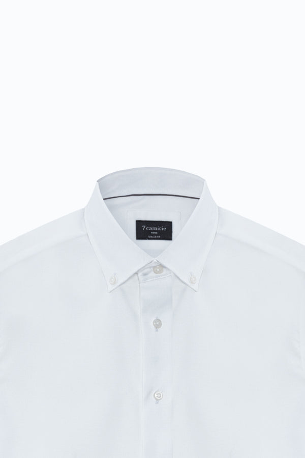 Cesare Essentials Oxford No Iron Man Shirt White Non Iron