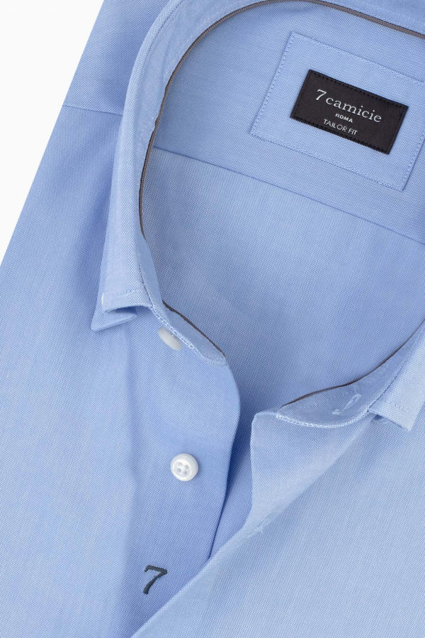 Cesare Essentials Oxford No Iron Man Shirt Blue Non Iron