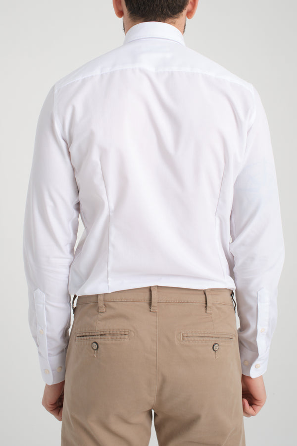 Cesare Essentials Poplin Man Shirt White Non Iron