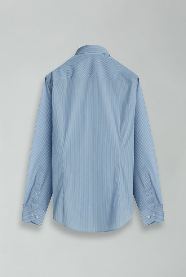 Chemise Homme Coton Premium Bleu clair Blanc