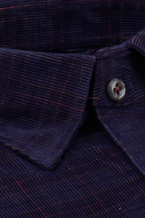Camicia Uomo Sport in Velluto con Tasche