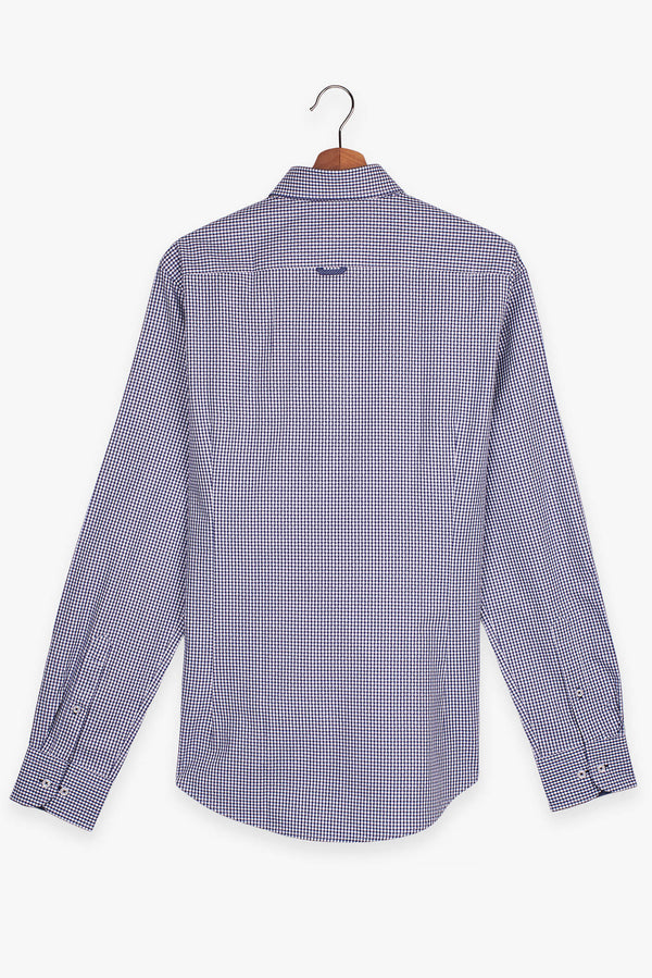 Leonardo Sport Cotton Man Shirt Blue White