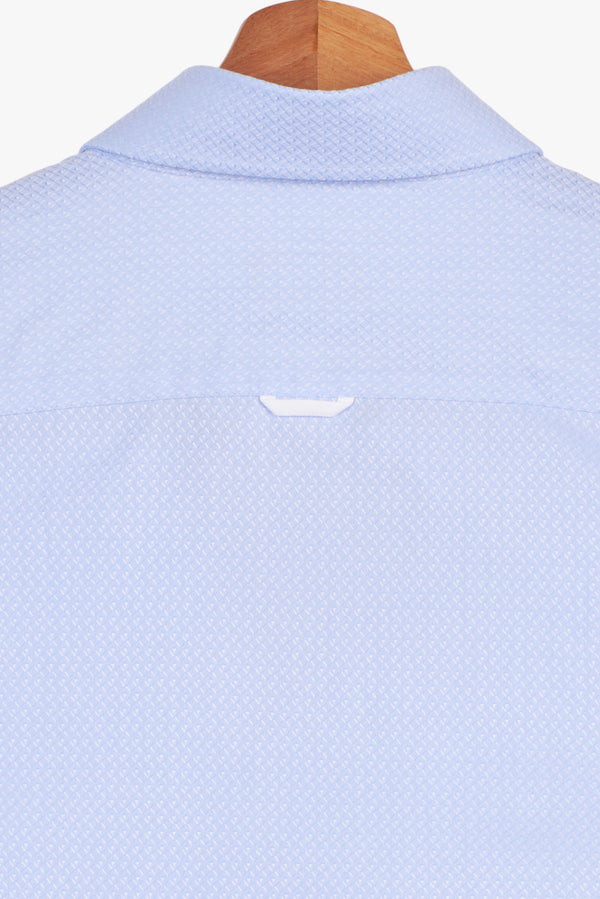 Leonardo Sport Jaquard Man Shirt Light Blue Light Blue