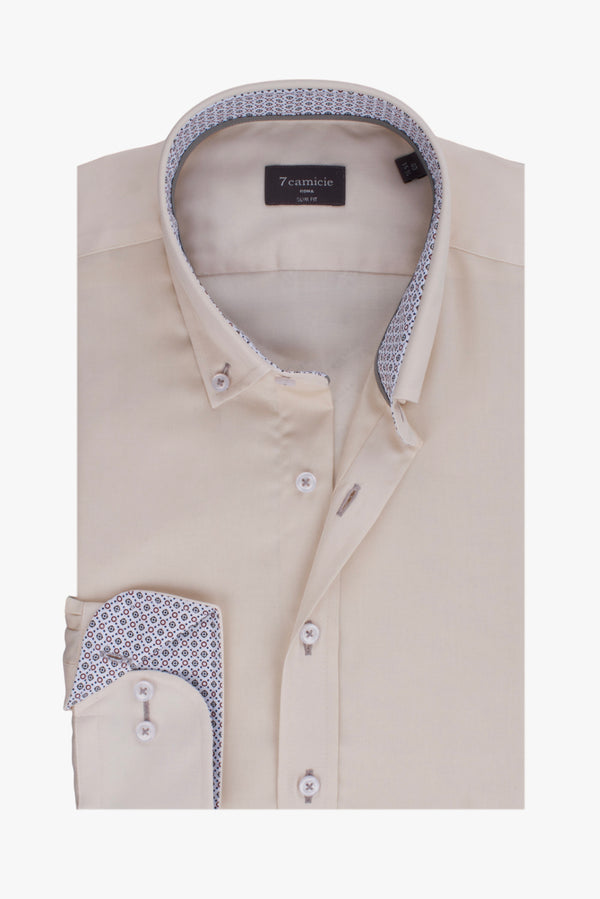 Chemise Homme Leonardo Sport Satin Blanc