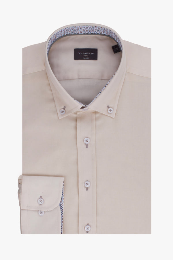Chemise Homme Leonardo Sport Satin Blanc