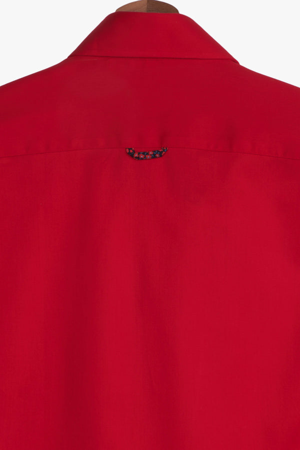 Camisa Hombre Leonardo Sport Satin Rojo