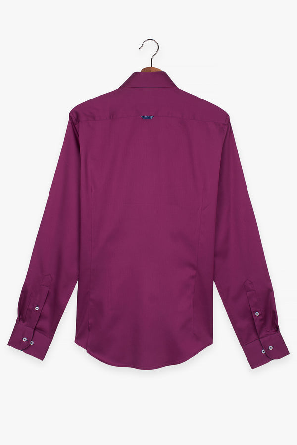 Chemise Homme Leonardo Sport Satin Violet