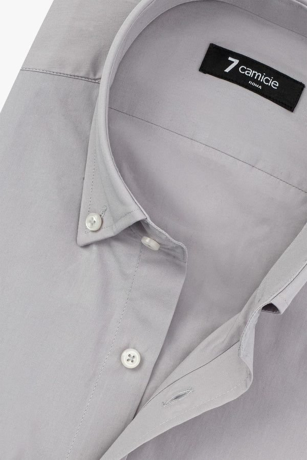 Camicia Uomo Leonardo Popelin Grigio