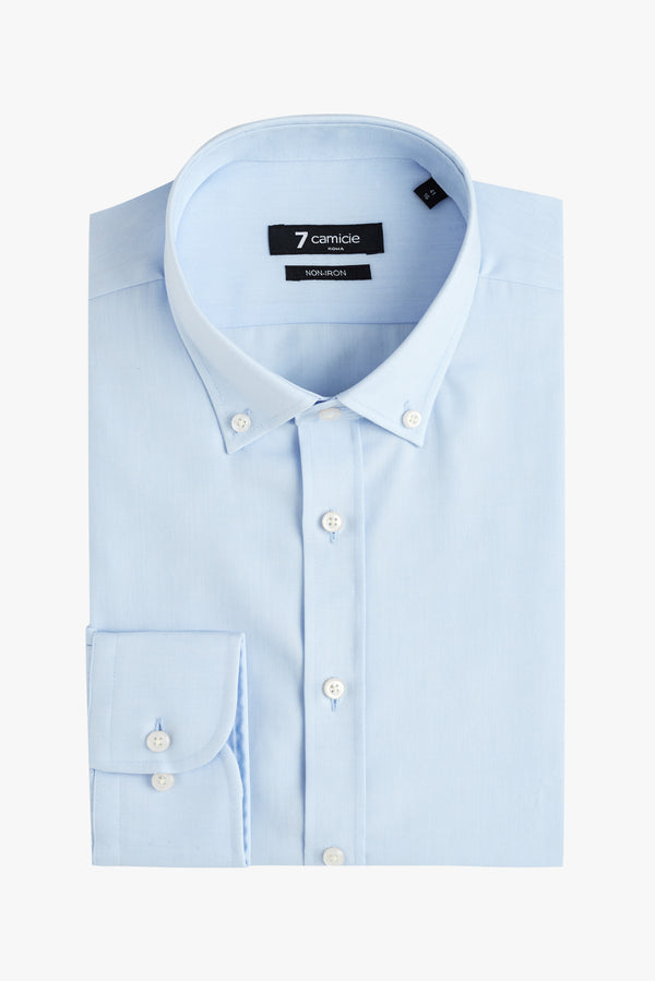 Leonardo Essential Twill Man Shirt Light Blue Non Iron