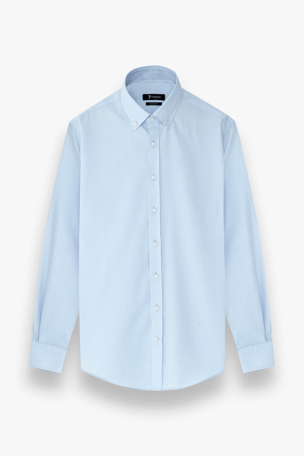 Leonardo Essential Twill Man Shirt Light Blue Non Iron