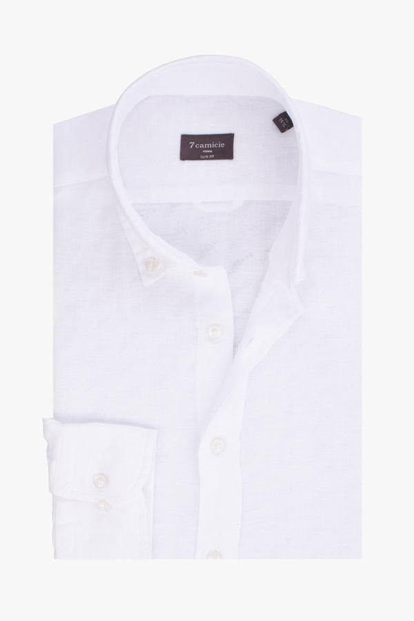 Leonardo Essentials Linen Man Shirt White