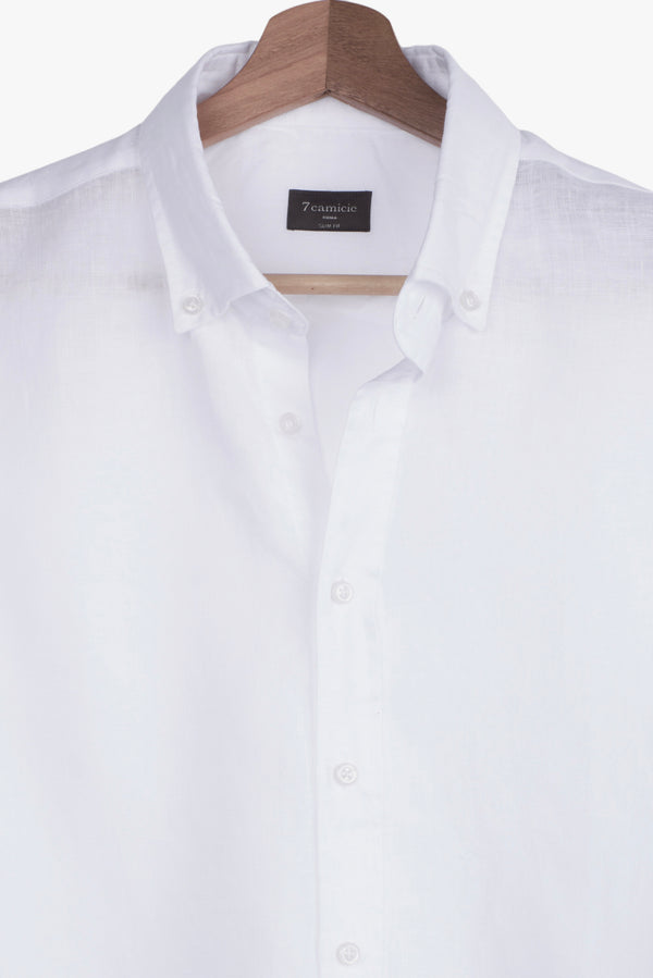 Leonardo Essentials Linen Man Shirt White
