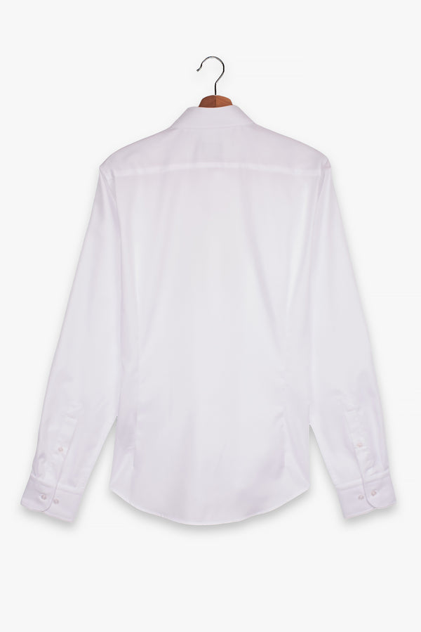 Camicia Uomo Leonardo Essential Twill Bianco No Stiro